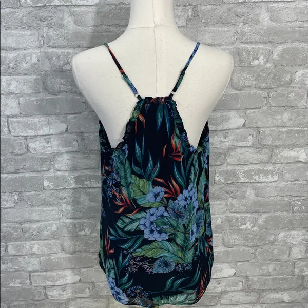 Miss Me Black Floral Tank Top - Image 4