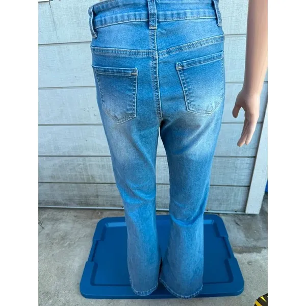 Women’s Wax Jean collection light blue high rise flare jeans size 7/28 - Image 4