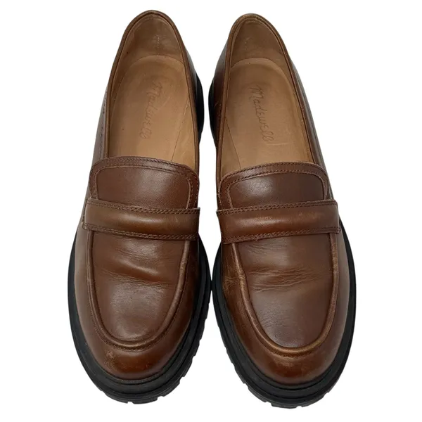 Madewell The Bradley Women's Chunky Brown Lugsole Loafer Size 8.5 - Image 11