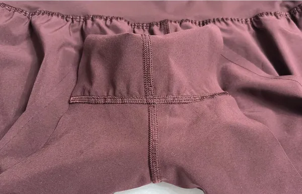 Lululemon Fast Free High-Rise Classic and Shorts 3" Reflective Fit Maroon - Image 5
