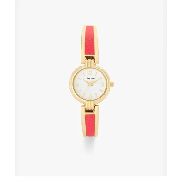 Chico’s Zoey gold tone and red Watch - Image 2