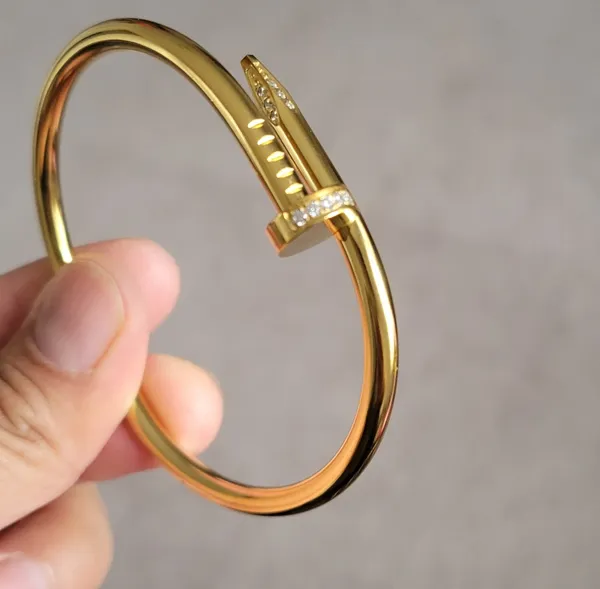 18k Gold Plated Nail Bracelet  - Image 3