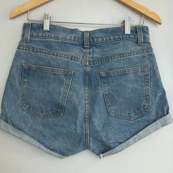 Brandy Melville MOVING SALE John Galt High Waisted Denim Shorts - Image 5