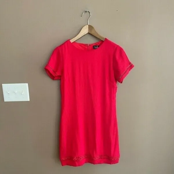 Lulus Perfect‎ Time Shift Dress in Red Size Small - Image 3