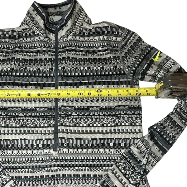Nike Pro Warm 8 Bit 1/2 Zip Long Sleeve Run Layer Medium Mock Neck Activewear - Image 6