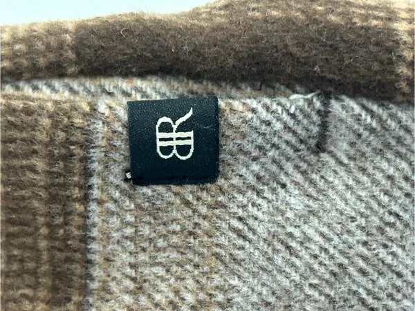 Banana Republic Brown Beige Plaid Wool Blend Shirt Jacket Size L - Image 9