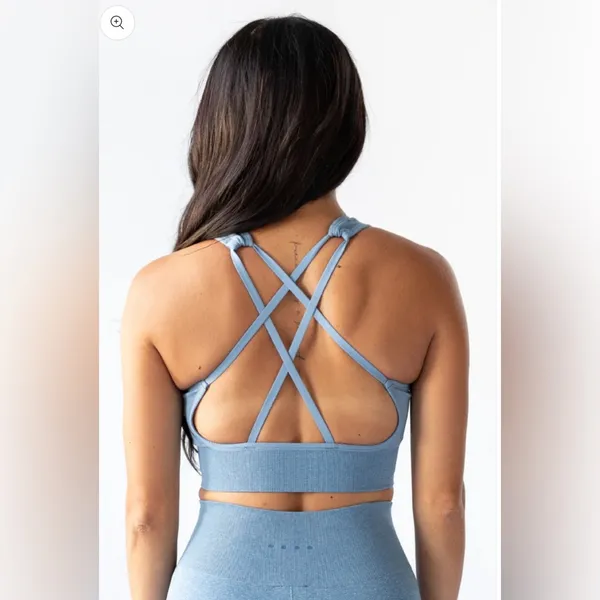 ACTA NWT Seamless 2.0 Sports Bra Blue Size XS - Image 4