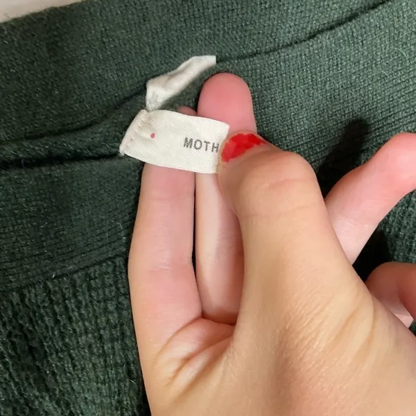 Anthropologie Moth Green Sweater Size‎ Small - Image 3