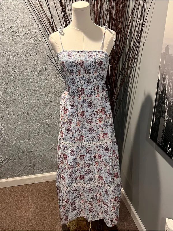 🌸Nwt Roller Rabbit Blue And White Floral Maxi Dress Size Small🌸 - Image 2