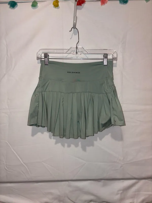 Gold Hinge Green Tennis Skirt - Image 3