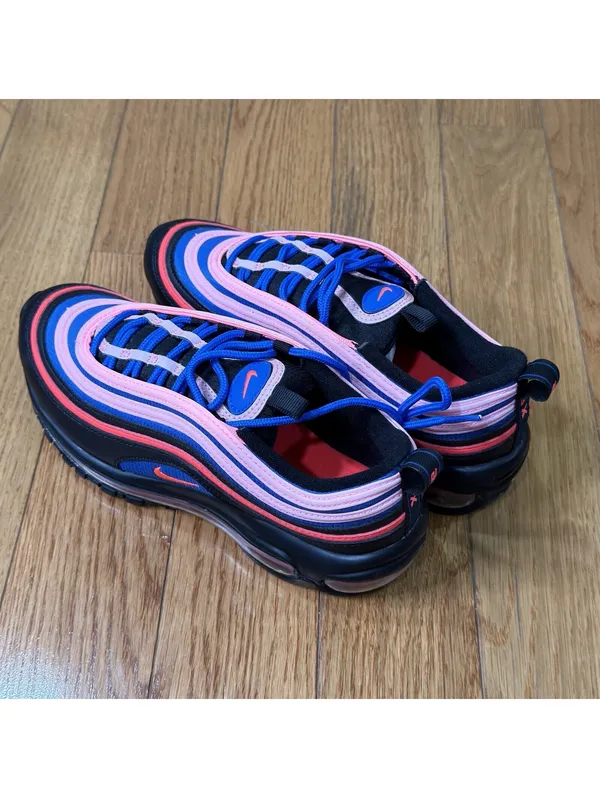 Size US 6Y Nike Air Max 97 GS Black Pink Blue (CT1578-001) Women’s US 7.5 - Image 7