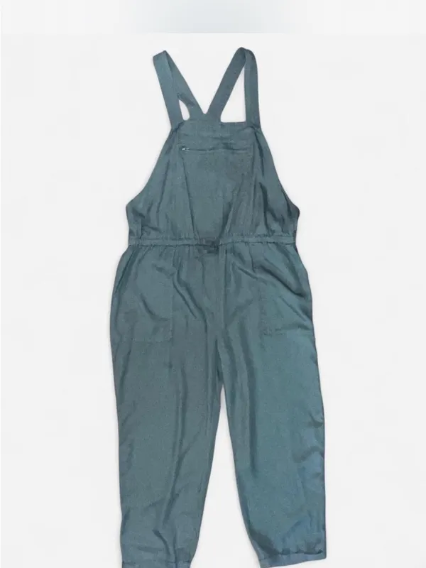 Knox Rose Olive Green Sleeveless Bib Jumpsuit Overalls Size L - Image 2