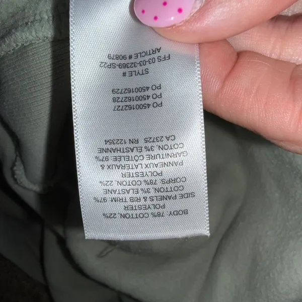 Tna Zip Hoodie Women Medium Green Excellent Cozy Fleece Boyfriend Sweatshirt - Image 3