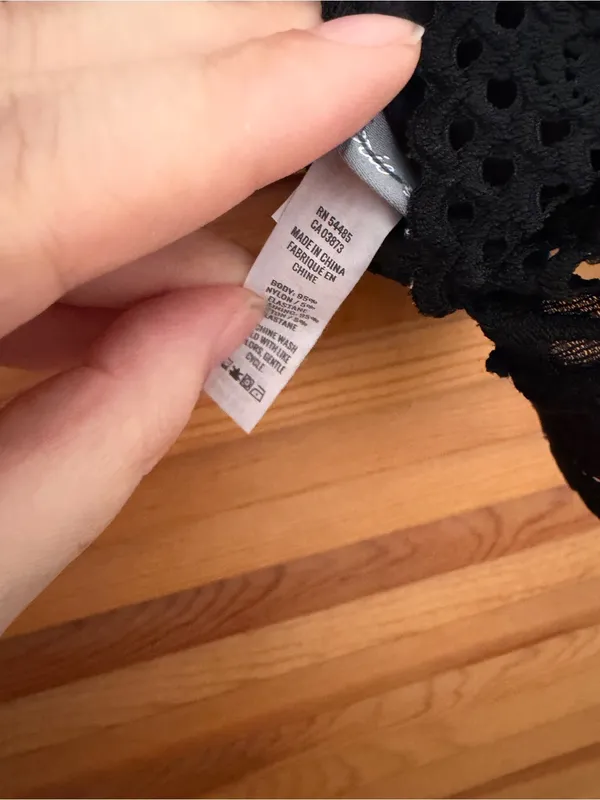 Aerie Lace Racerback Bralette in black size med - Image 3