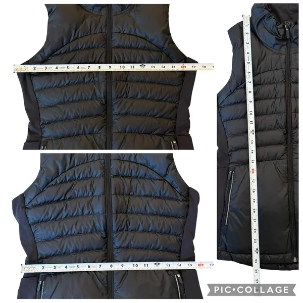 Lululemon Down For A Run Vest II Black Full Zip DOWN Puffer Lightweight Womens 8 - Image 7