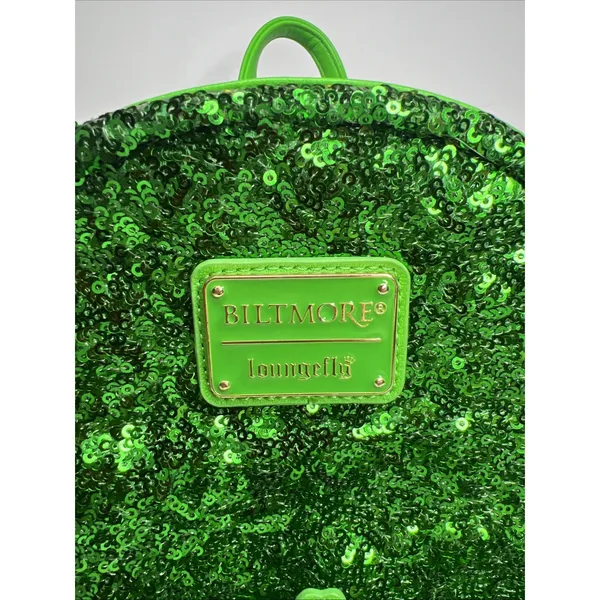 Biltmore x Loungefly Green Sequin Mini Backpack Estate Exclusive Sold Out - Image 2