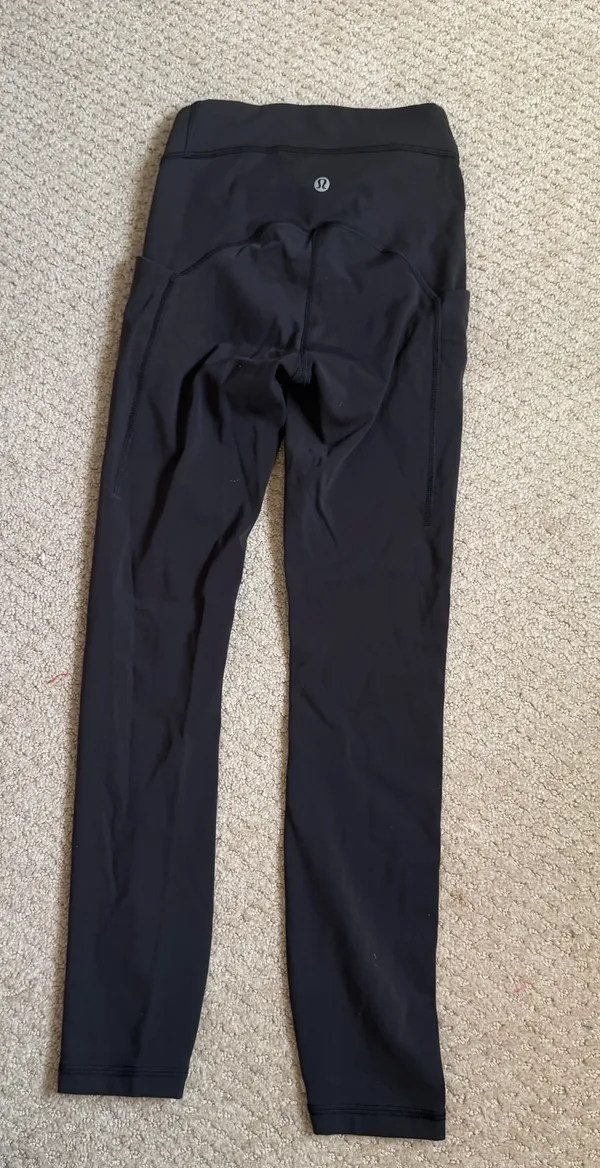 Black Lululemon Leggings 25" - Image 2