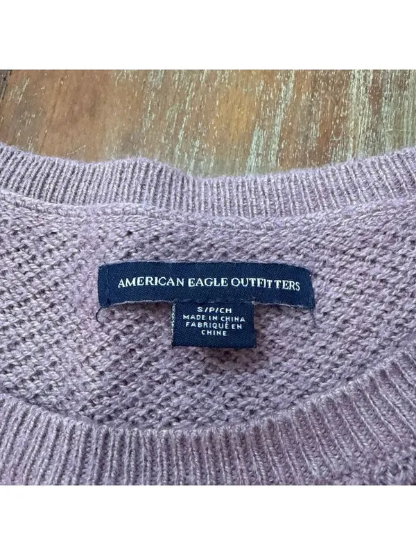 American Eagle Outfitters Purple Ombre Crew Neck Sweater Small - Image 6