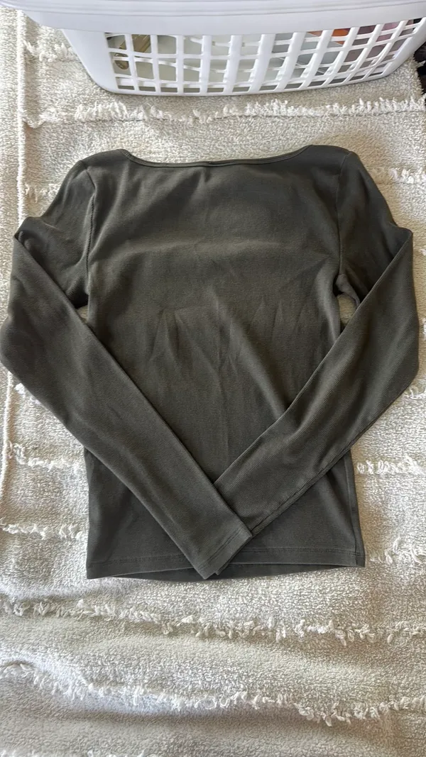 Aritzia TNA Square Neck Long Sleeve Homestretch - Image 2