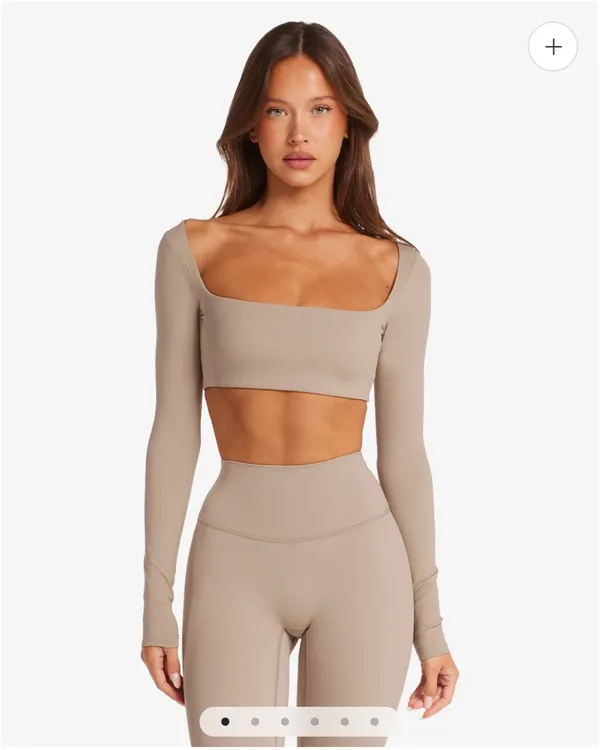 CSB freedom scoop top and leggings Almond - Image 2