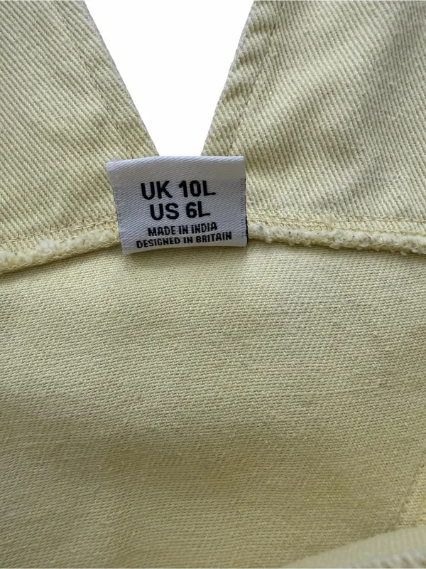 Lucy & Yak Yellow Dungarees 6L - Image 7
