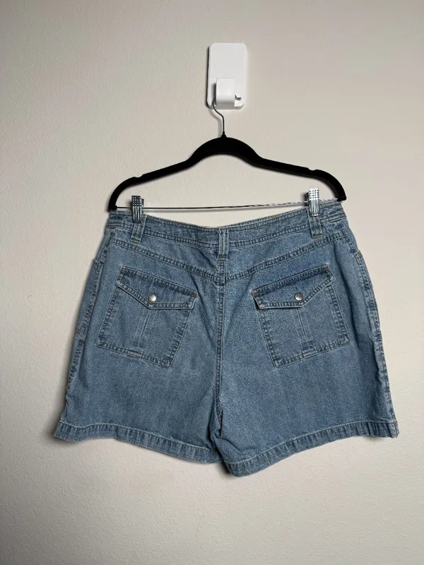 Vintage Denim Blue Jean Shorts - Image 3