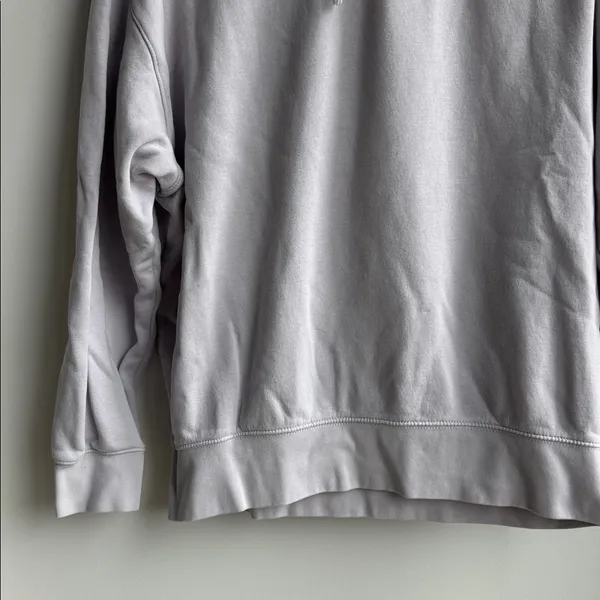 Nike Gray Hoodie Sweatshirt Size S - Image 5