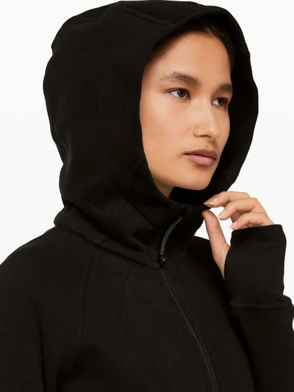 Lululemon Scuba Hoodie Cotton Fleece Black Size 6 Long Sleeve Comfy Long Sleeve - Image 6