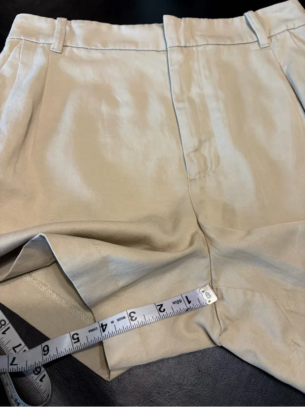Madewell Classic Pleated Linen Blend High-Rise size 8 Shorts - NWT - Image 10