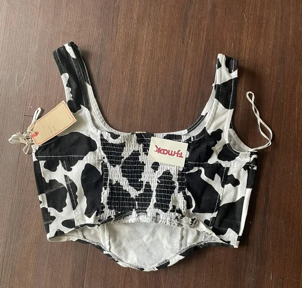 TJ Maxx Cow Print Corset - Image 2