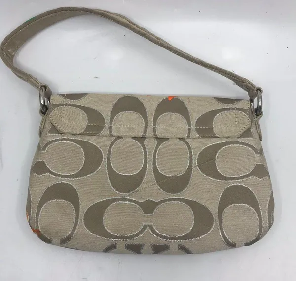 COACH Customized Tan Fabric Small Shoulder Bag - Image 2