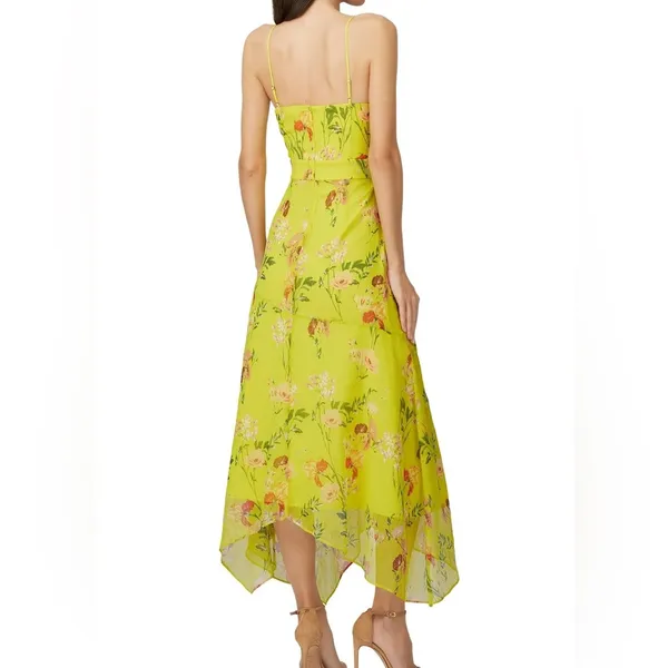 Harlyn Floral Printed V Neck Dress - Image 4