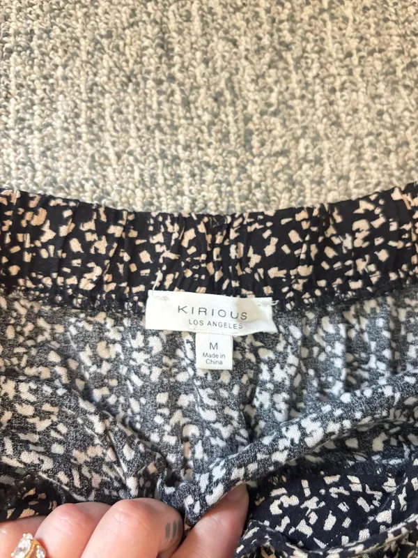 Kirious Black & Cream Printed Skirt - Image 4