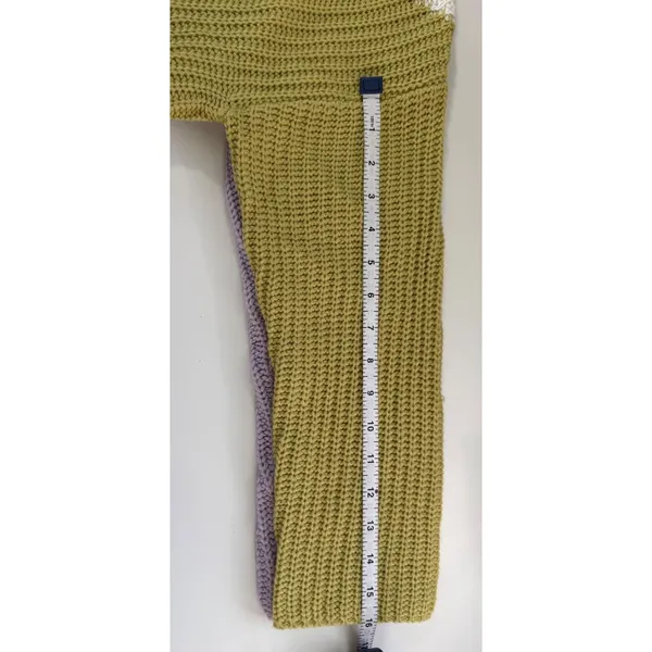 Sincerely Jules Colorblock Chunky Knit Sweater Oversized Drop‎ Shoulder Med NWT - Image 8