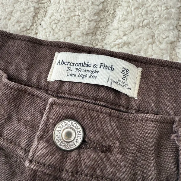 Abercrombie & Fitch The 90s Straight Ultra High Rise Size 2 - Image 8