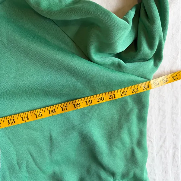 Women's Oversized Hoodie Dress with Split Sides Green Size XL #260215 - Image 4