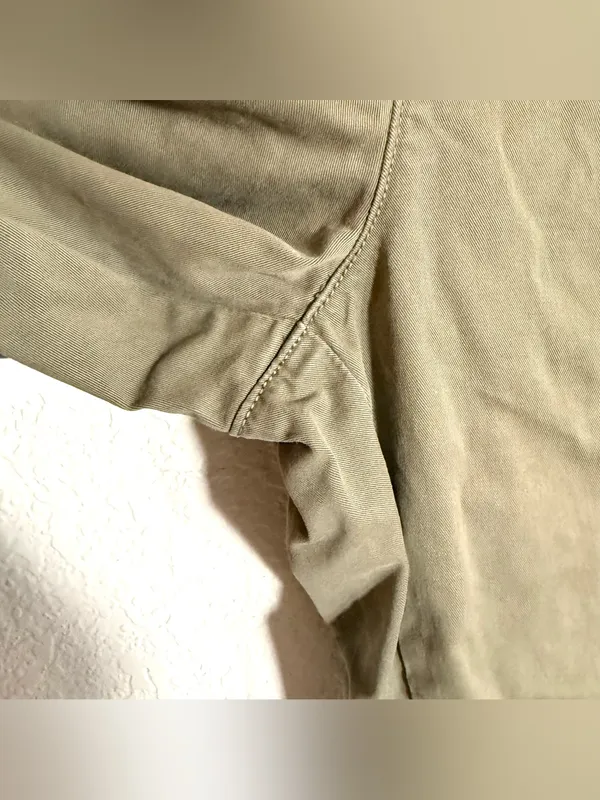 Quince Womens Pants Green Wide Leg Pull On Organic Cotton Size 8 - Image 8