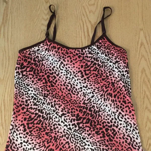 New Animal Print Chemise Pajama Gown Very Stretchy Soft and Comfy Size Small - Image 2