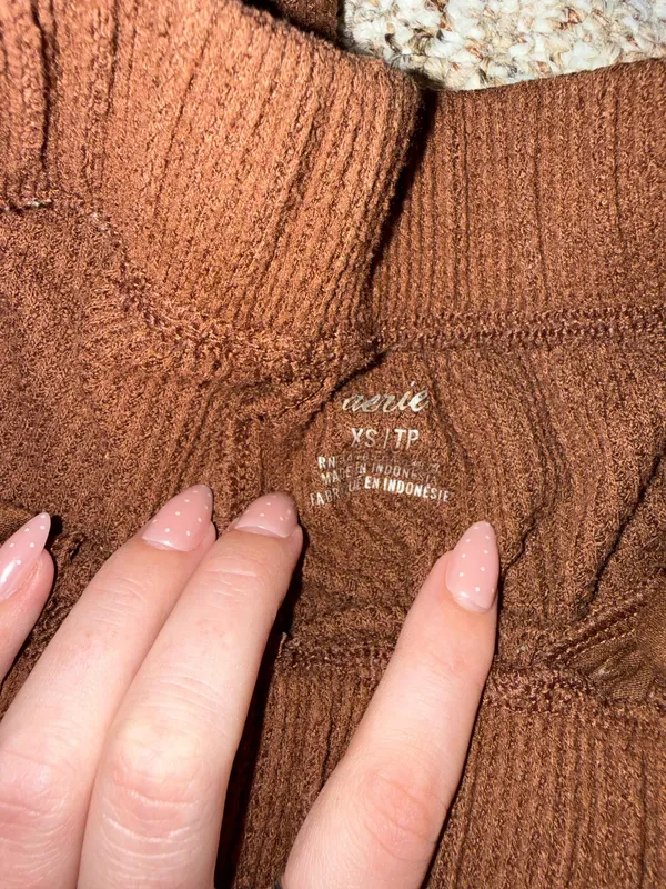 Aerie Waffle Knit Joggers Cargo - Image 3