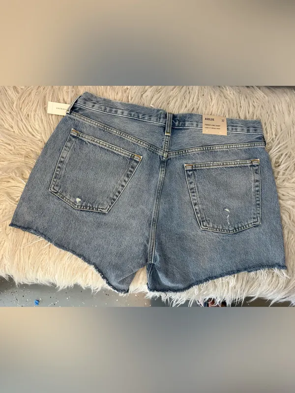 25. Agolde nwt Jean shorts sz 32 Parker long $148ret - Image 2