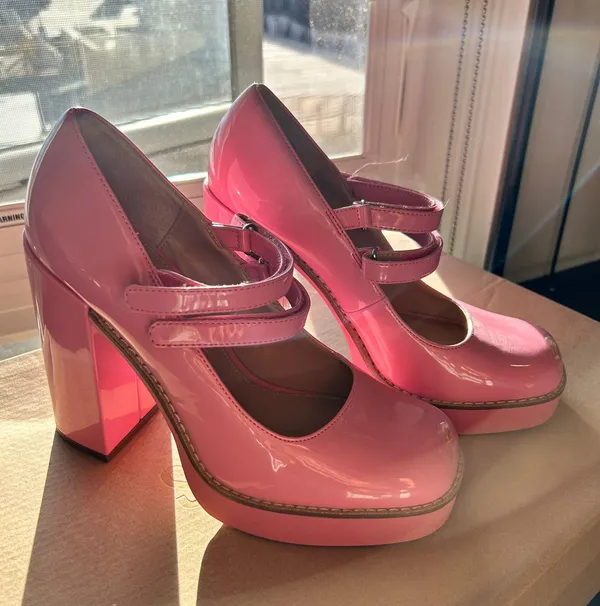 Steve Madden Pink Platform Mary Jane Heels - Image 2