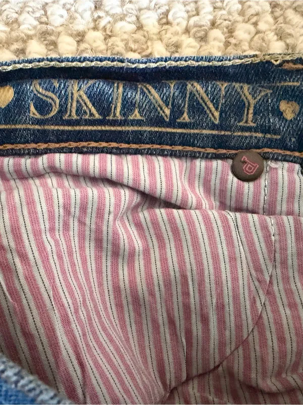PINK Victoria's Secret Classic Blue Skinny Jeans - Image 2