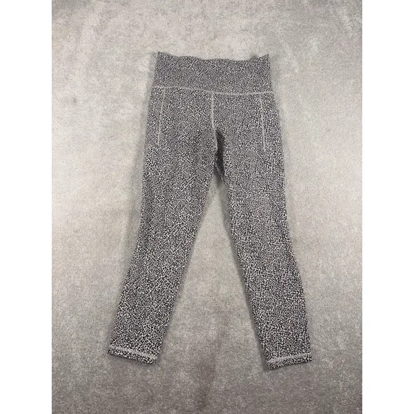 ATHLETA |Size S| Salutation Stash Pocket‎ II Textured 7/8 Tight Moonflower Black - Image 2