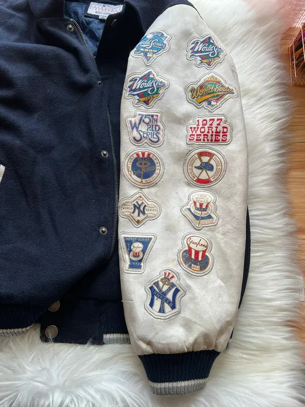 New York Yankees Bomber Blue Size L - Image 12