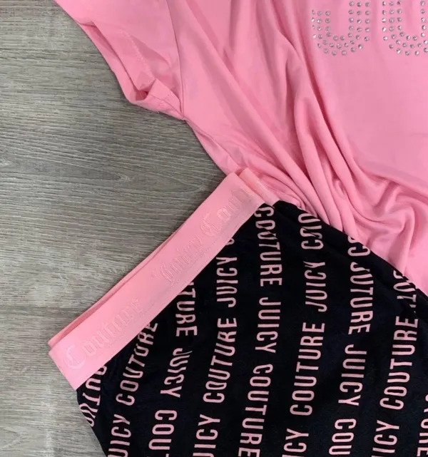 Juicy Couture NWT Two Piece Pink Pajama Set sleepwear loungewear nightgown - Image 4