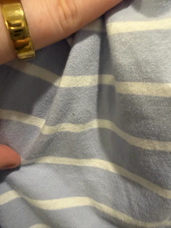 J. Crew Striped Button-Down Long Sleeve Pajama Top and Pants Set Blue and White - Image 9