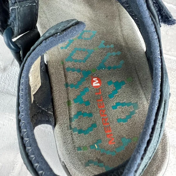 Merrell Terran Cross II Sandals Womens 8 Navy Blue Marine Strappy Casual Travel - Image 13