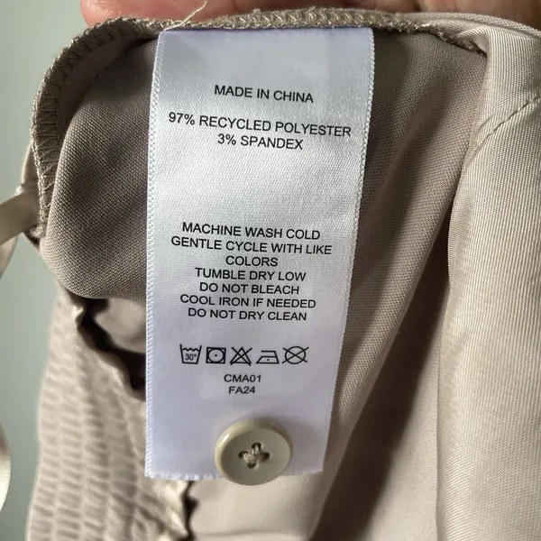 Quince High-Rise Wide Leg Dress Pants Professional Workwear Beige Brown Size 4 - Image 8