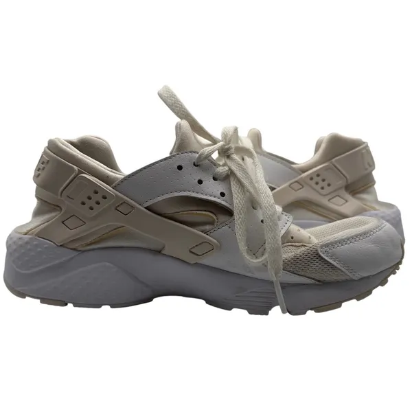 Nike Air Huarache Run‎ GS Women Size 7Y White Sneakers Streetwear Athleisure - Image 2