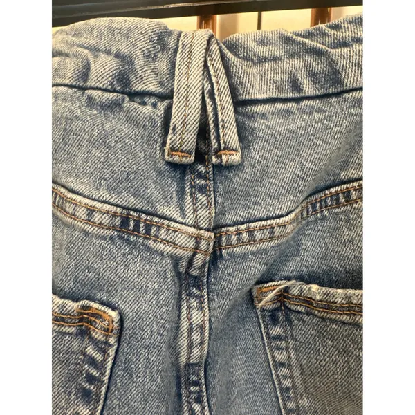 Good American Good Straight High Rise Raw Hem Jeans casual size 10/30 Preppy - Image 7